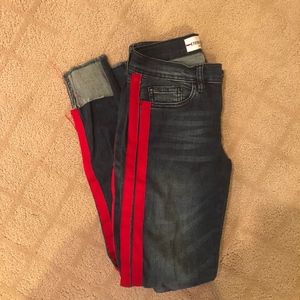 Etienne Marcel Red Side Stripe Tammy Jeans 24